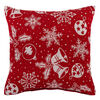 Prevlečka za blazino Vločka rdeča, 40 x 40 cm