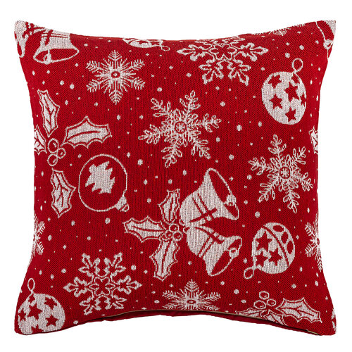 Prevlečka za blazino Vločka rdeča, 40 x 40 cm