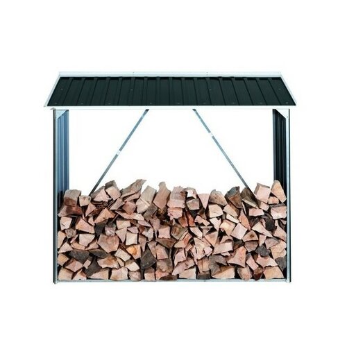 Duramax Metallunterstand für Holz, Anthrazit