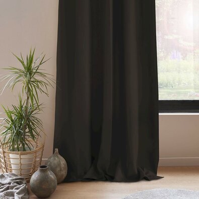 Restilo Závěs Blackout EYELETS hnědá, 140 x 245 cm