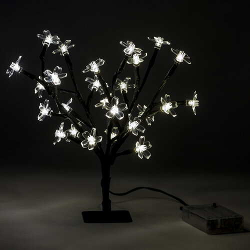 Pom decorativ de Crăciun cu 25 Flori LED
