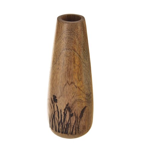 InDecor Váza z mangového dreva Lúka, 10 x 25 cm