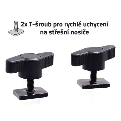 Compass Zamykane bagażniki dachowe do rowerów ALU- FIX TÜV, 132 cm