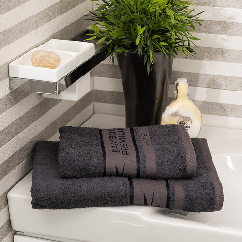4Home Банний рушник Bamboo Premium темно-сірий, 70 x 140 см
