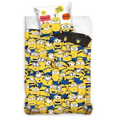 Pościel dziecięca Minionki Banana Team,140 x 200 cm, 70 x 90 cm