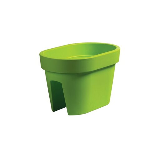 Lofly Railing limetkovo barvni cvetlični koritecza ograjo, 40 cm