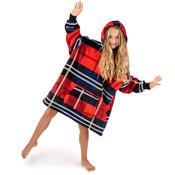 4Home Sweatshirt Mikroplüsch in  Lammfelloptik Würfel, unisex S - Kinder