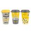 Florina porcelanska skodelica s silikonskimpokrovom Sunshine, 380 ml