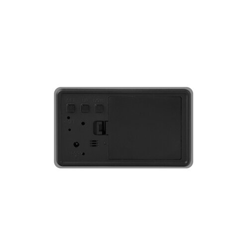 Karlsson 5983GY dizajnové LED hodiny s budíkom sivá, 10 cm