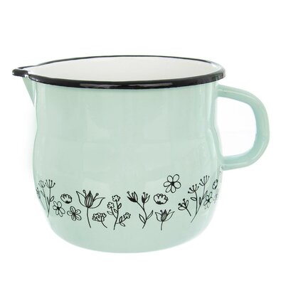 Orion Emajlirani vrč LOUKA BELLY 14 cm, zelen