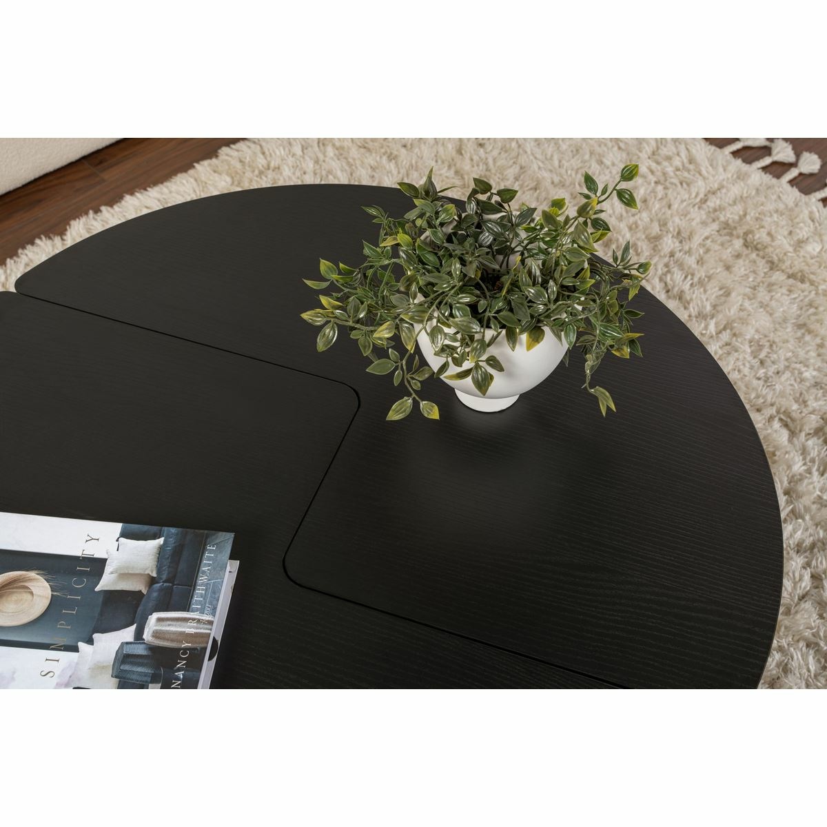 Konferenčný stolík Moira Wood Black