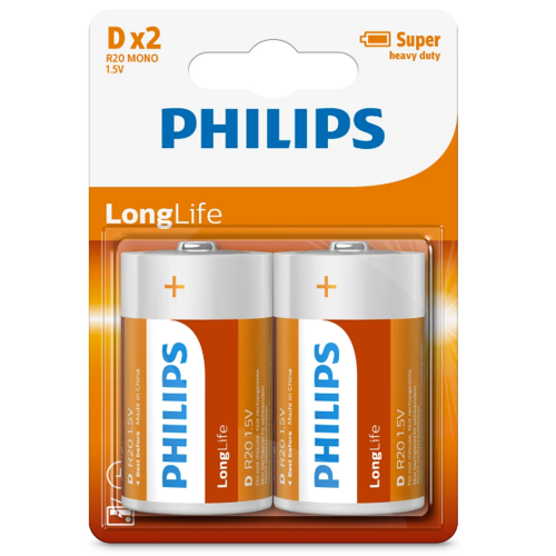 Philips Batéria D 1,5 V LongLife