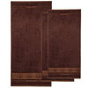 4Home Sada Bamboo Premium osuška a ručník hnědá, 70 x 140 cm, 2x 50 x 100 cm