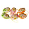 Set de ouă de Paște cu model floral, înălțime 6cm,  6 bucăți în ambalaj