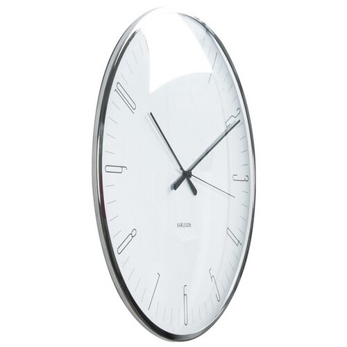Karlsson 5623WH Designové nástenné hodiny, 40 cm