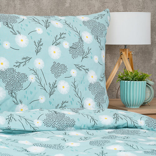 4Home Бавовняна постільна білизна Chamomile, 160 x 200 см, 70 x 80 см