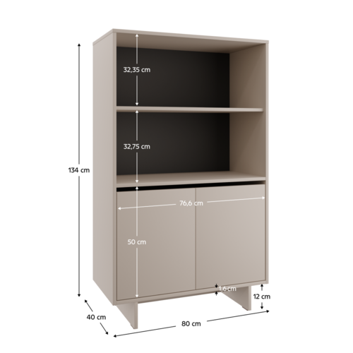 Szafka STANDO STD04, kremowa