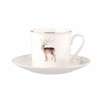 Místy Forest Porcelánový šálek s podšálkem Winter, 200 ml Místy Forest Porcelánový šálek s podšálkem Winter, 200 ml