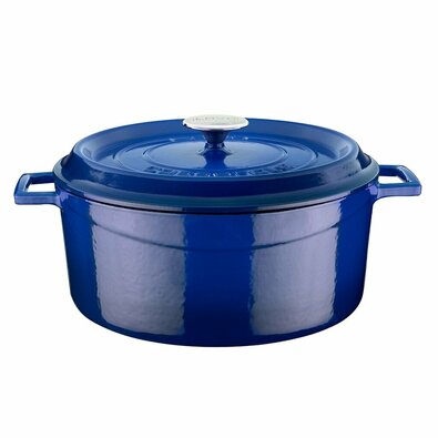 Oală din fontă LAVA Metal, diametru 28 cm,albastru, 6,7 l