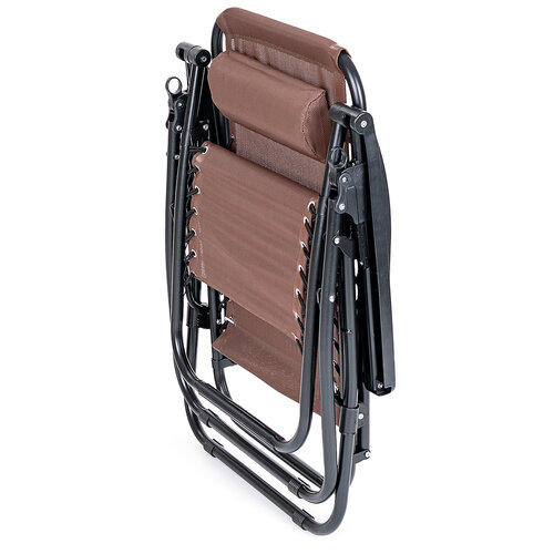 4Home Garten-Positionssessel Relax, Braun