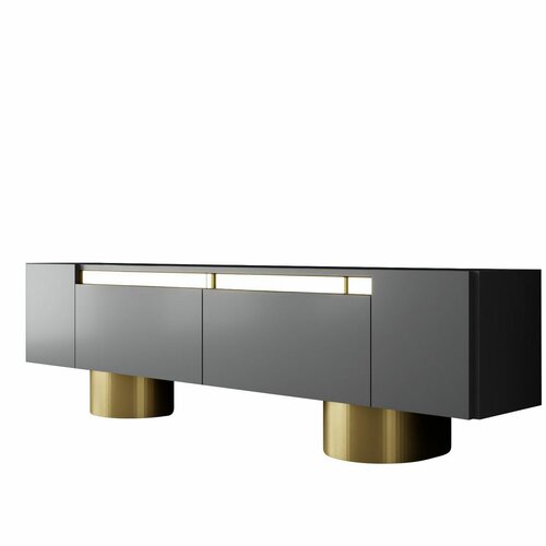 Televizní stolek Bohem Anthracite and Gold