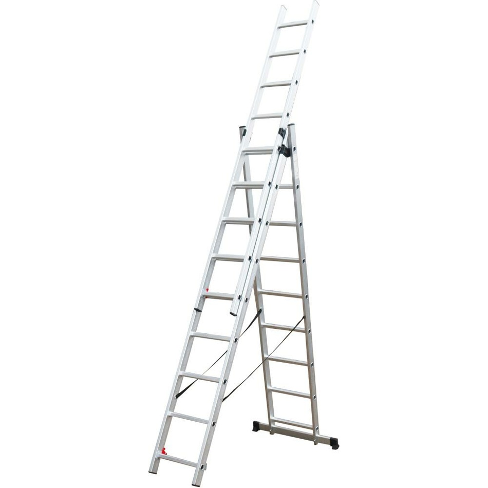 Fieldmann FZZ 4309 háromrészes létra, 3 x 9 lépcsőfok