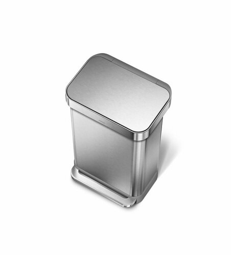 Simplehuman Pedalno smetnjak 45 l, srebrna