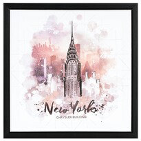 Tablou pe pânză cu ramă New York, 40 x 40 x 2,5 cm