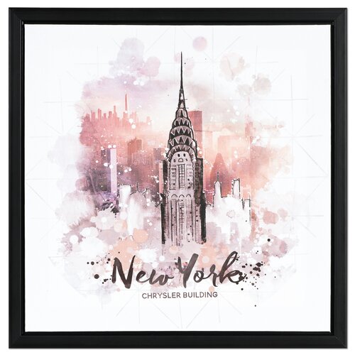 Картина на полотні в рамці New York, 40 x 40 x 2,5 см