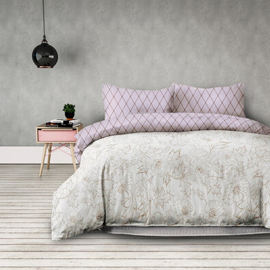 Restilo Artnouveau flanel ágynemű, 200 x 220 cm, 2 db 70 x 90 cm