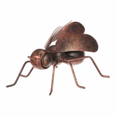 Metalowa dekoracja ogrodowa Mucha, 13 x 9 x 12 cm