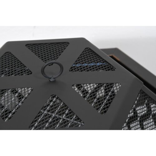Cattara 13008 Șemineu cu capac Hexagon, 60,5 x 7 0x 62,5 cm