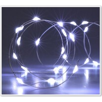 Sârmă luminosă cu temporizator Silver lights 40 LED, alb rece, 195 cm