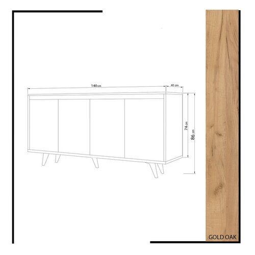 Szafka Shans Oak and White