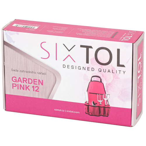 Sixtol Garden pink kerti szerszám készlet, 12 db