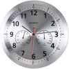 Zegar ścienny Fremont srebrny, 35 cm
