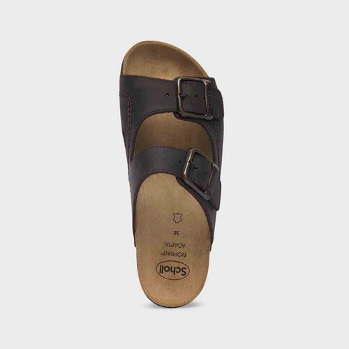 Scholl Pantofle Moldava Wedge AD hnědá, vel. 40