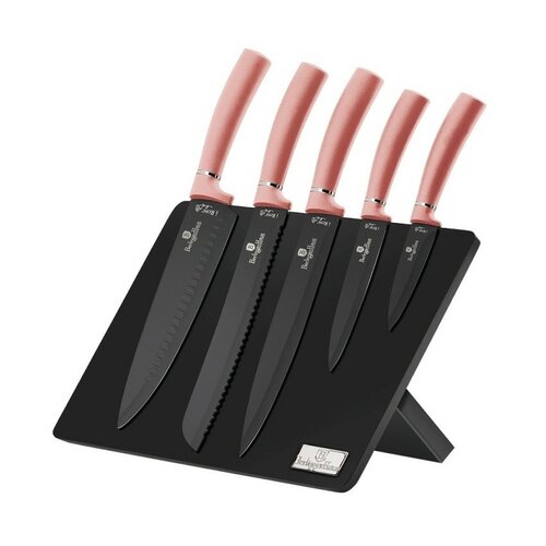 Levně Berlinger Haus 6dílná sada nožů s magnetickým stojanem I-Rose Edition