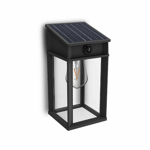 Philips Geri UltraEfficient solarna lampa LED z czujnikiem, antracyt, 3,2 W, 500 lm, 2700 K