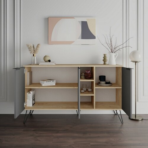 Szafka Clara Oak and Anthracite