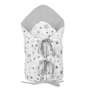 Pătură de înfășat copii Bellatex Stele gri , 75 x 75 cm