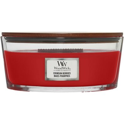 WoodWick Vonná sviečka loď Crimson Berries, 453 g