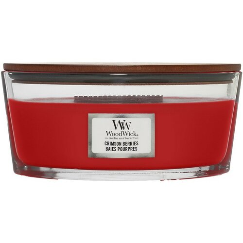 WoodWick Vonná svíčka loď Crimson Berries, 453 g