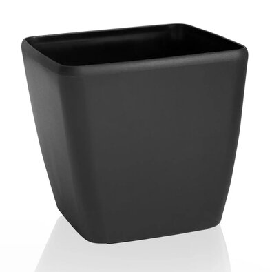 Горщик для квітів Flower Lover Quadrato Easyматовий чорний, 18 см