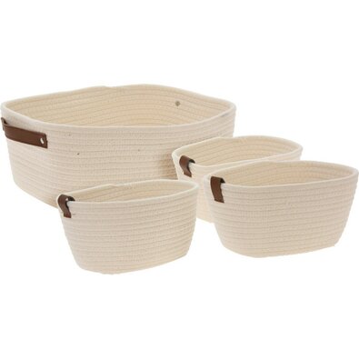 Набір кошиків з полікотону Маніла, 4 шт.
