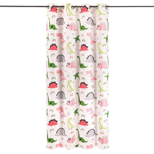 Draperie cameră copii 4Home Dino roz, 140 x 245 cm