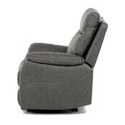 Polohovacie kreslo 4092 GREY3, vintage, sivá