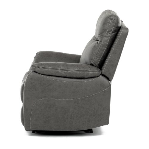 Polohovacie kreslo 4092 GREY3, vintage, sivá