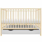 New Baby Detská postieľka Basic so zásuvkou, prírodná