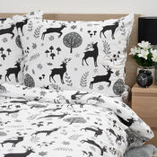 Lenjerie de pat din flanel 4Home Autumn Forest, 220 x 200 cm, 2 buc. 70 x 90 cm